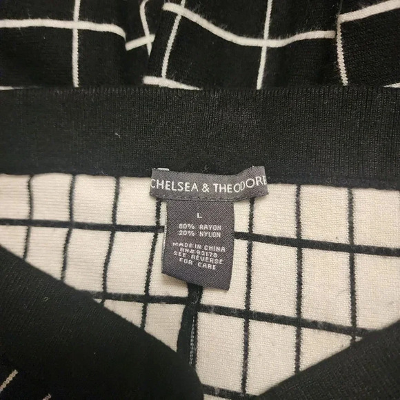 Chelsea & Theodore Ruffles Short Skirt Women's Black Size Large Elastic Waist - Picture 3 of 6